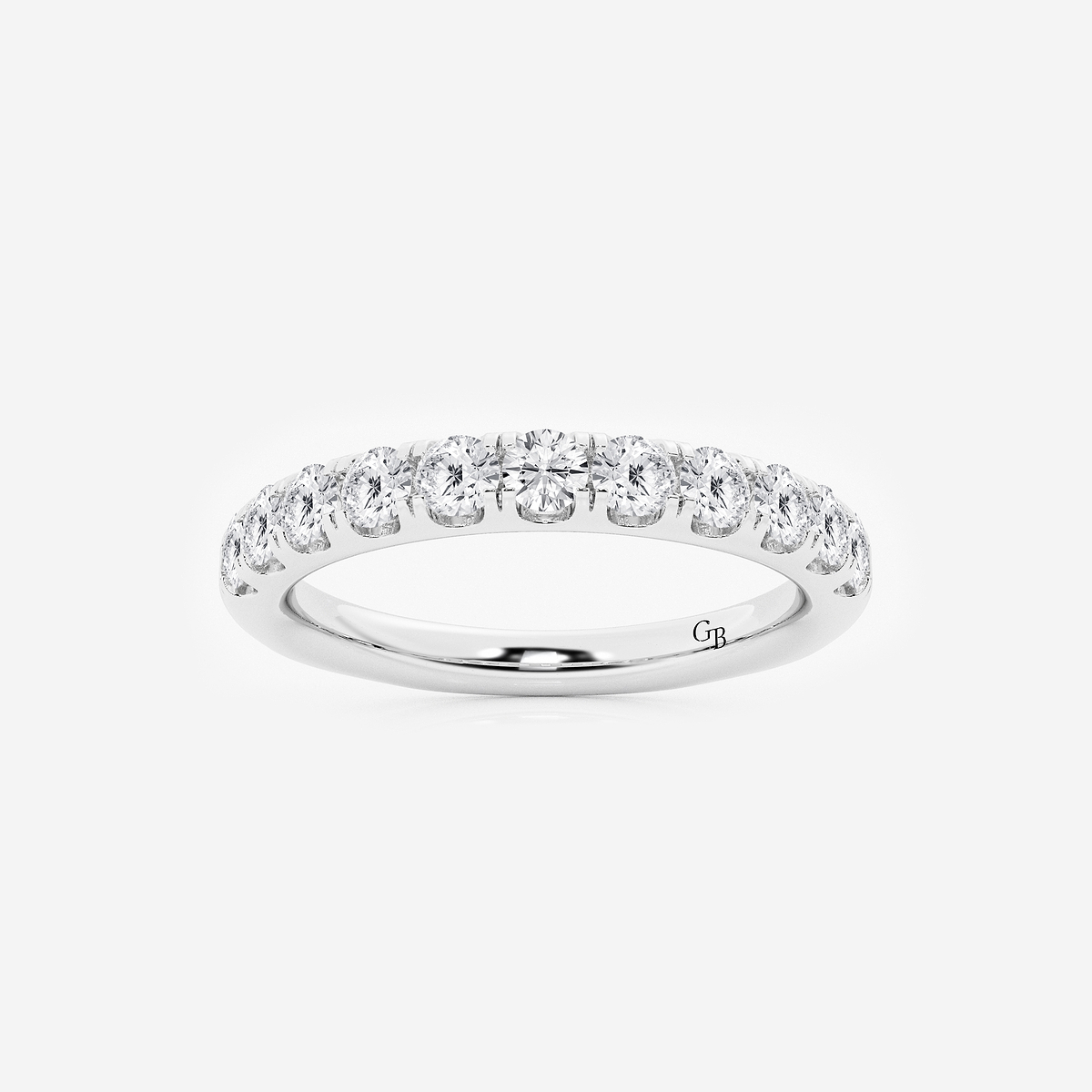 3/4 ctw Round Lab Grown Diamond Eleven-Stone Wedding Band