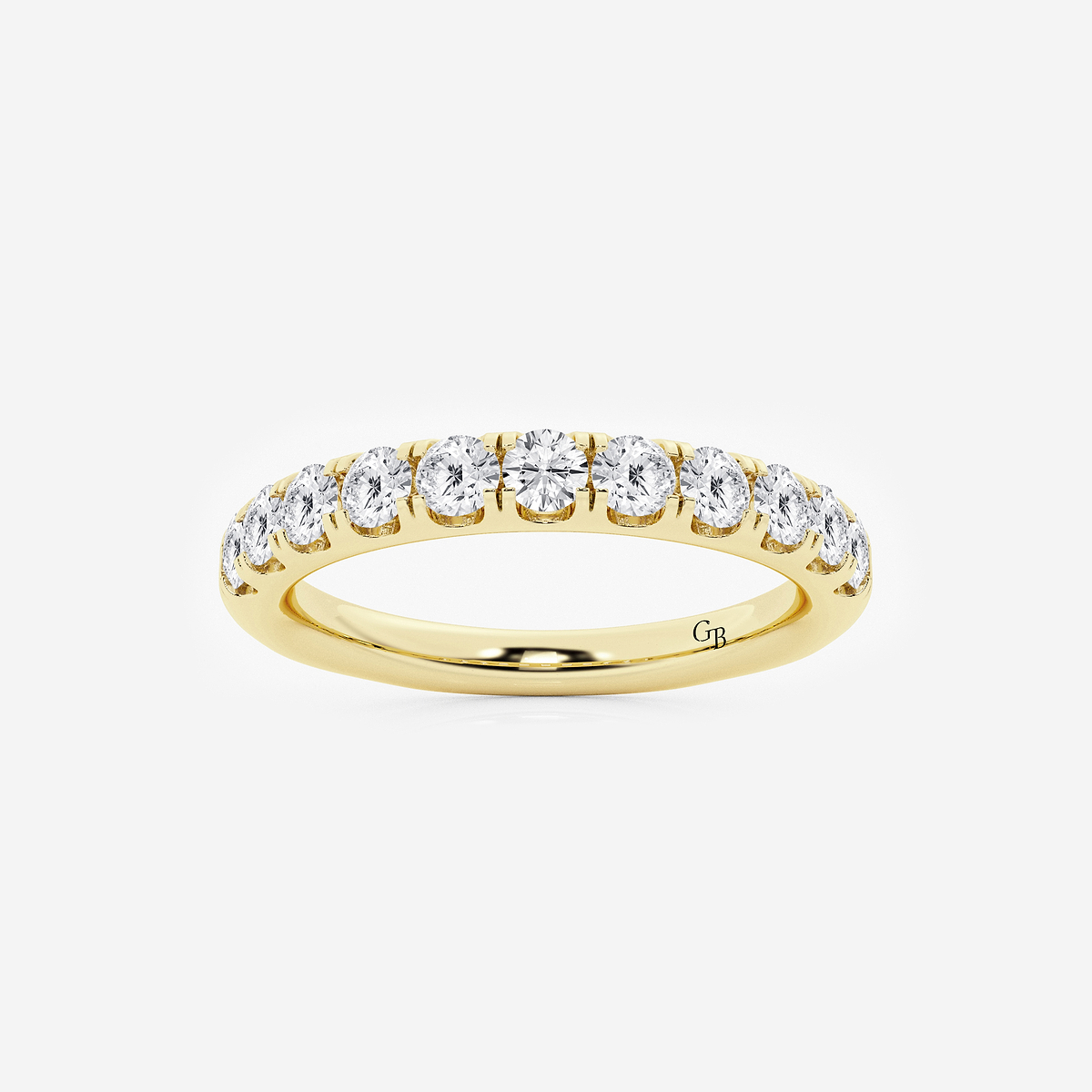 3/4 ctw Round Lab Grown Diamond Eleven-Stone Wedding Band