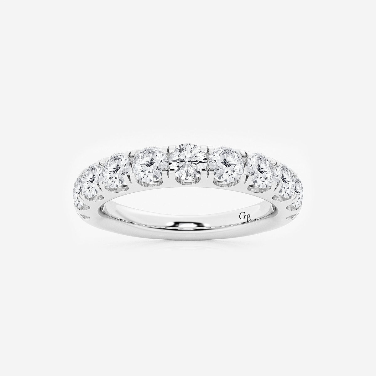 1 1/2 ctw Round Lab Grown Diamond Eleven-Stone Wedding Band