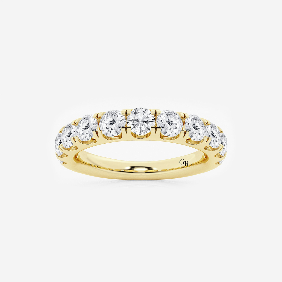 1 1/2 ctw Round Lab Grown Diamond Eleven-Stone Wedding Band