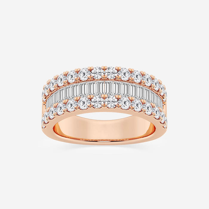 Soul Band - 2 ctw Round and Baguette Lab Grown Diamond Band