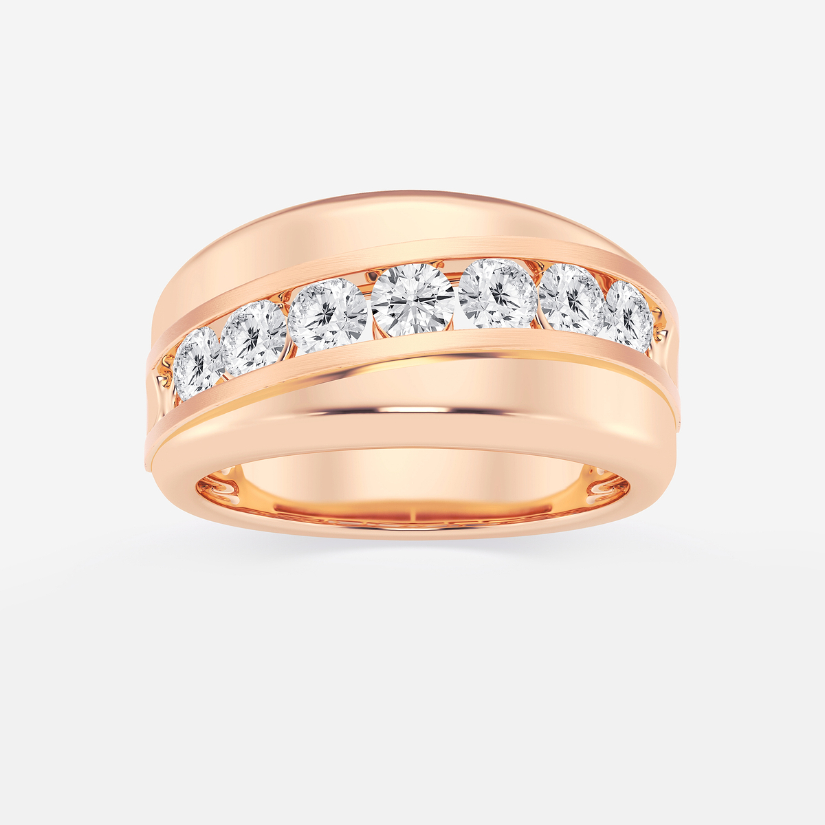 1 1/2 ctw Round Lab Grown Diamond Nine-Stone Wedding Band