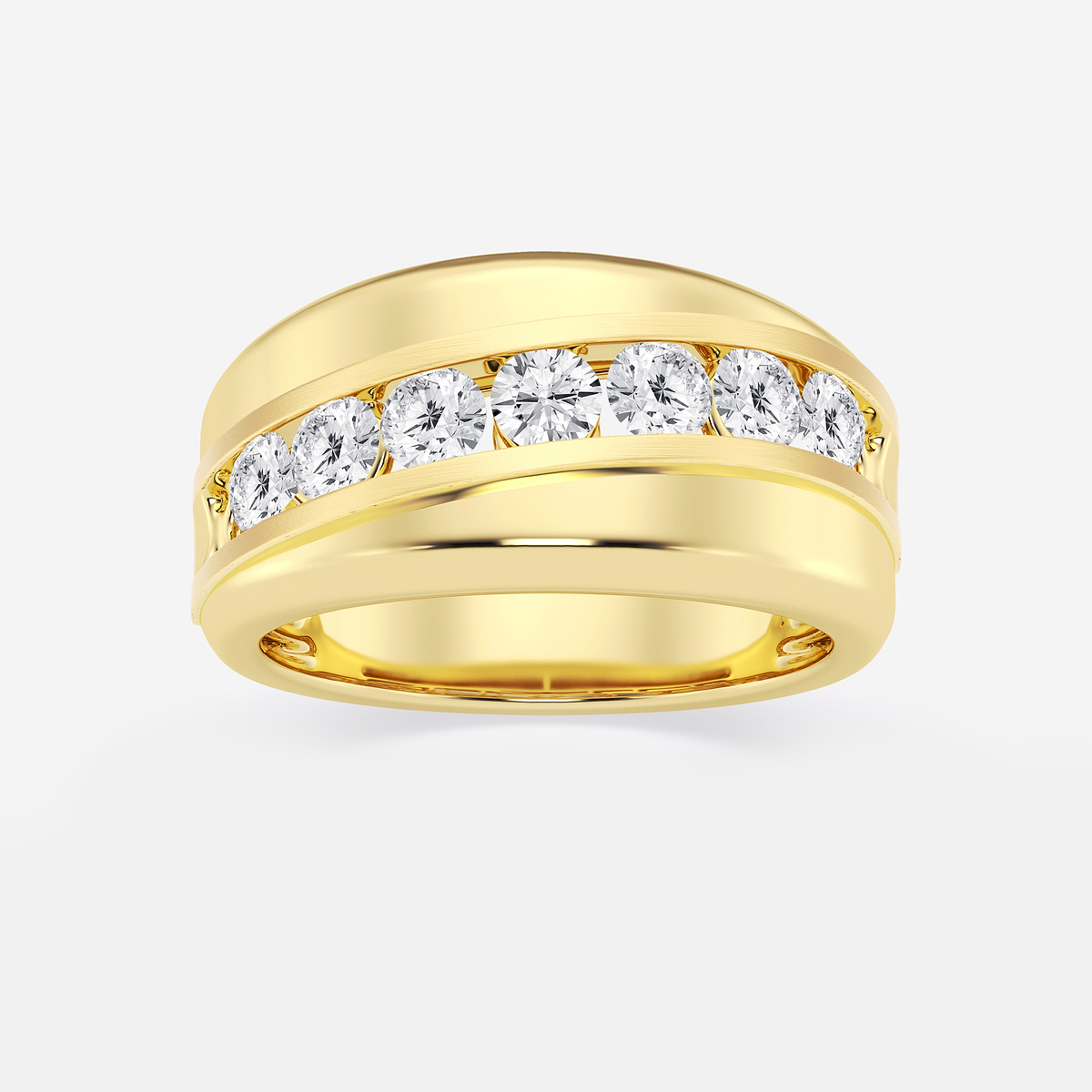1 1/2 ctw Round Lab Grown Diamond Nine-Stone Wedding Band