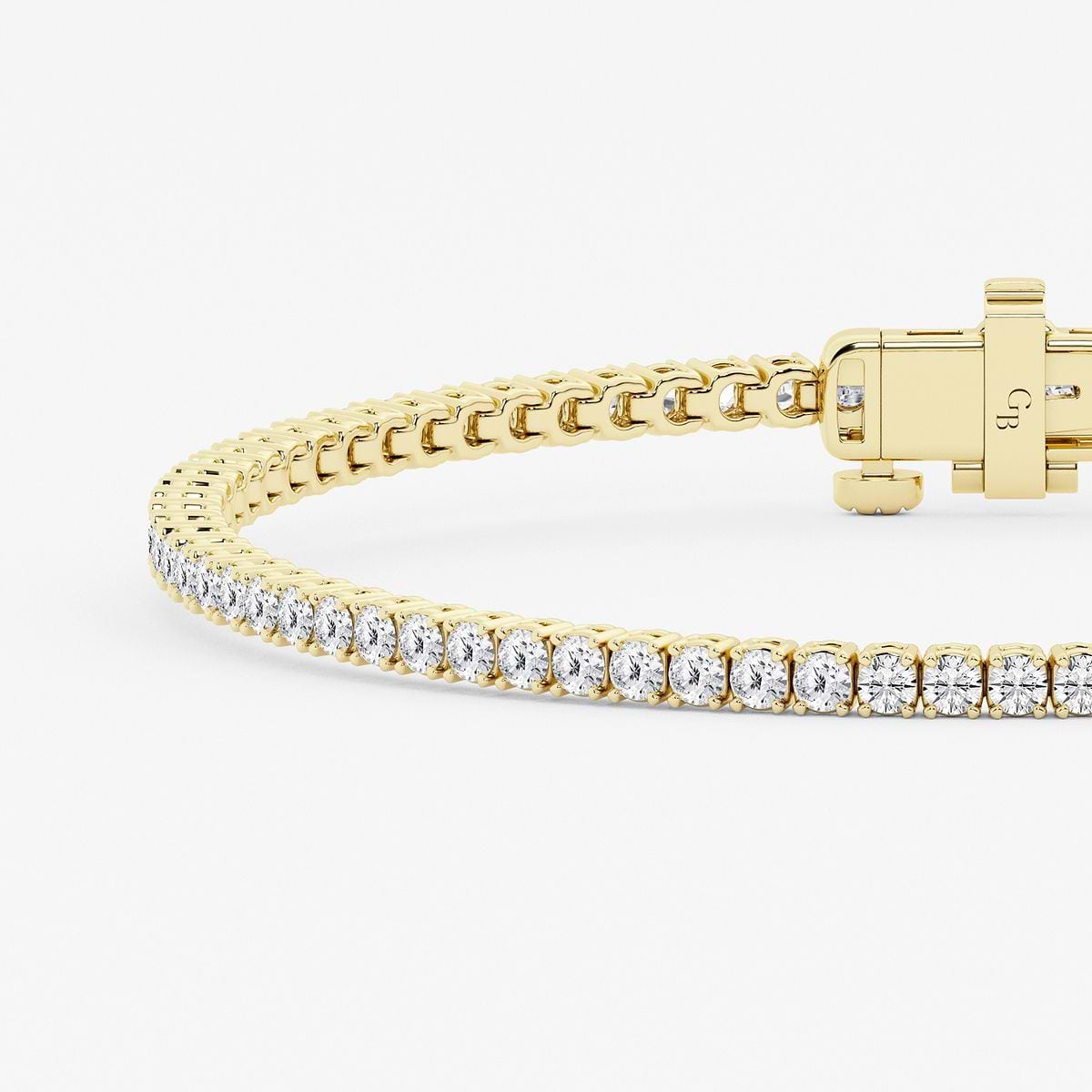 2 ctw Round Lab Grown Diamond Petite Tennis Bracelet - 7 Inches 14K Yellow Gold, FG, VS2+