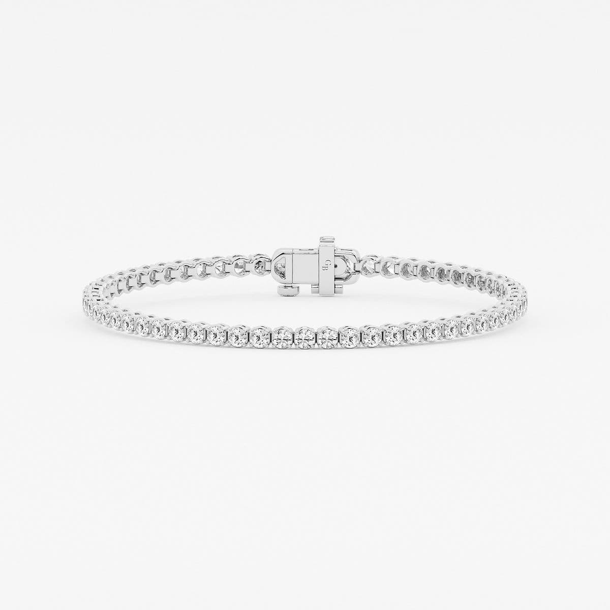 3 ctw Round Lab Grown Diamond Petite Tennis Bracelet - 7 Inches