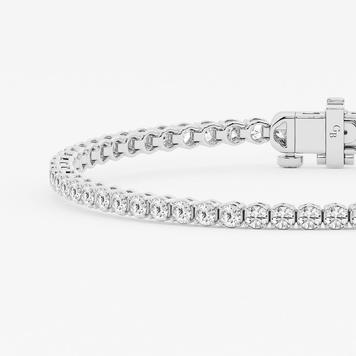 Additional Image 1 for  3 ctw Round Lab Grown Diamond Petite Tennis Bracelet - 7 Inches