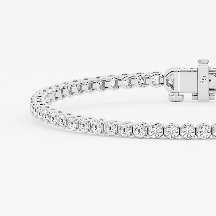 3 ctw Round Lab Grown Diamond Petite Tennis Bracelet - 7 Inches