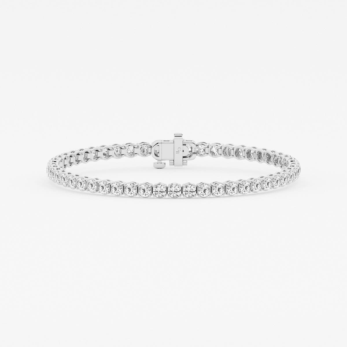 4 ctw Round Lab Grown Diamond Petite Tennis Bracelet - 8 Inches