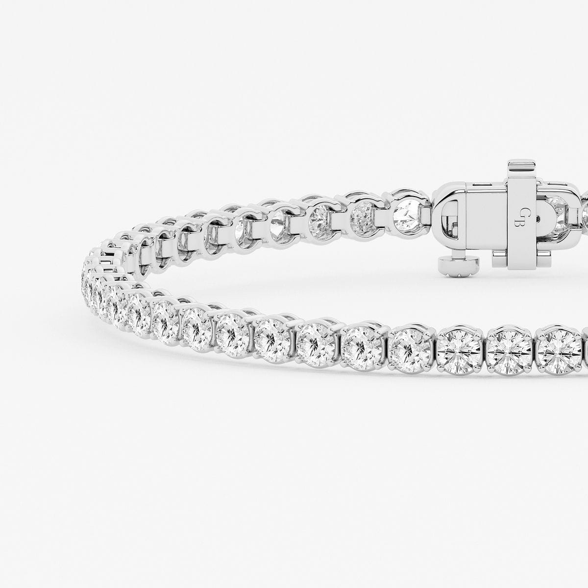 4 ctw Round Lab Grown Diamond Petite Tennis Bracelet - 8 Inches