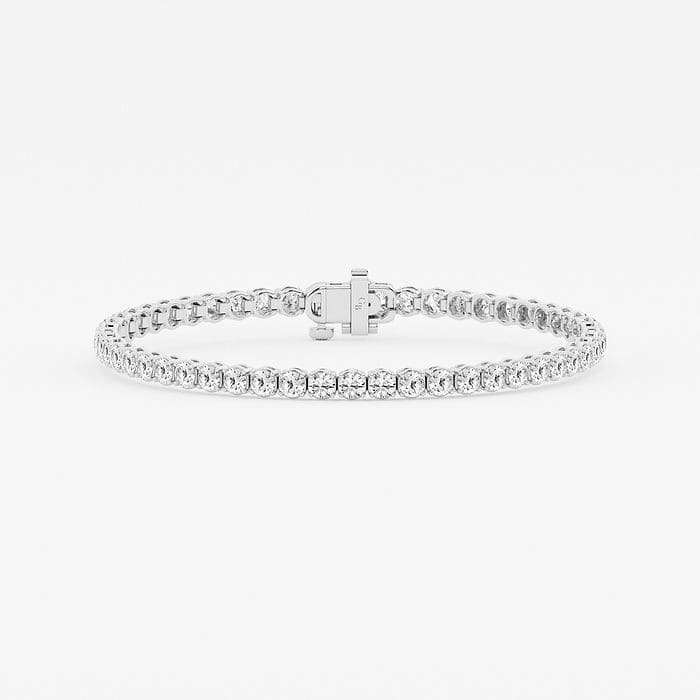 4 ctw Round Lab Grown Diamond Petite Tennis Bracelet - 8 Inches