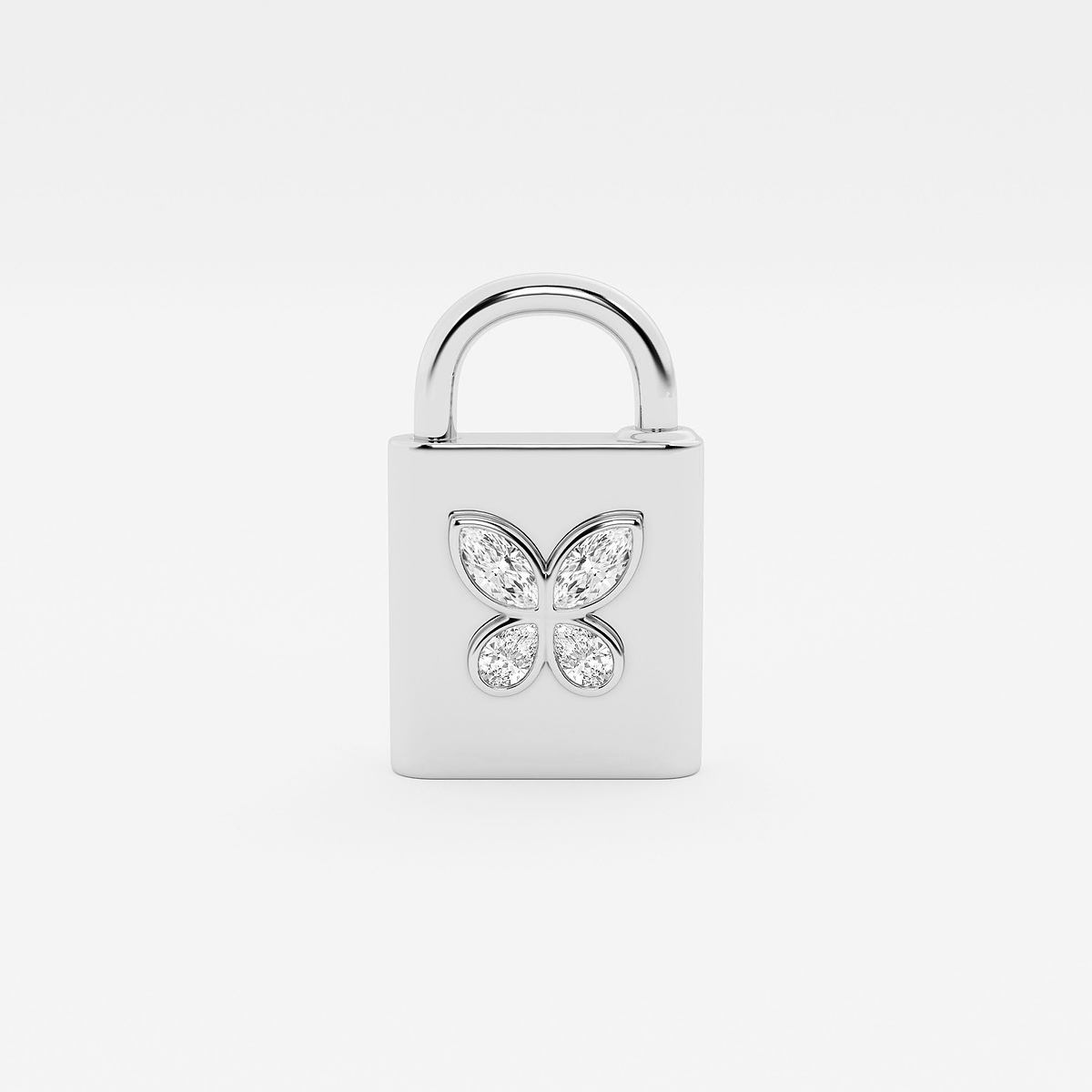 Additional Image 2 for  1 ctw Multi-Shape Lab Grown Diamond Butterfly Lock Bracelet