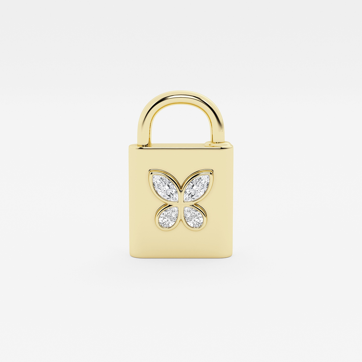 Additional Image 2 for  1 ctw Multi-Shape Lab Grown Diamond Butterfly Lock Bracelet