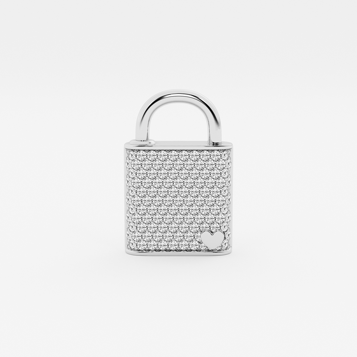 Additional Image 1 for  2 1/2 ctw Round Lab Grown Diamond Pave Lock Bracelet