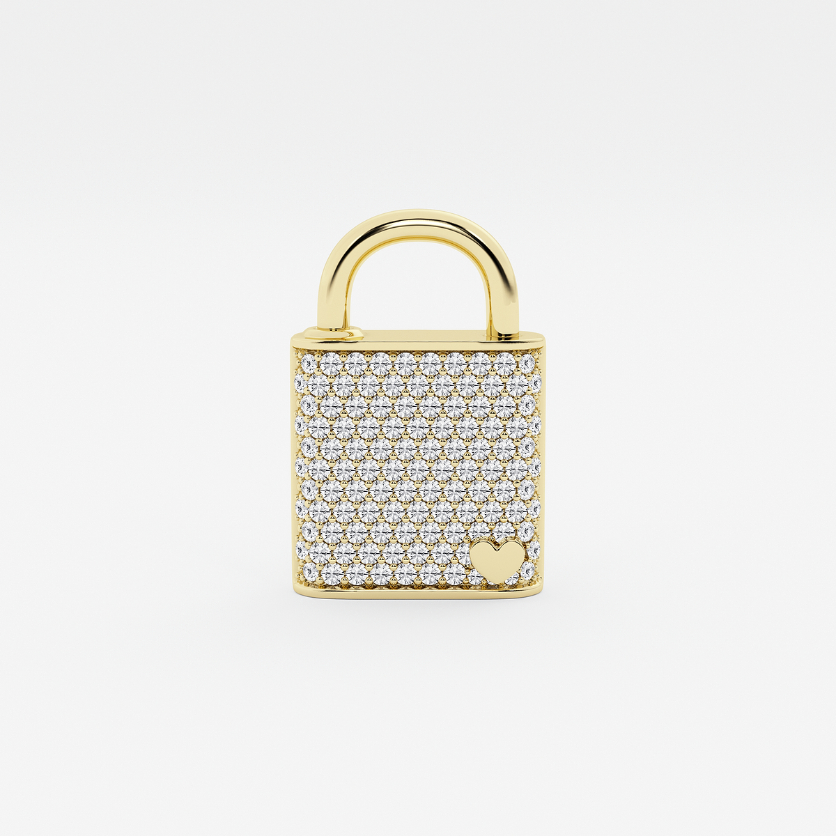 Additional Image 1 for  2 1/2 ctw Round Lab Grown Diamond Pave Lock Bracelet