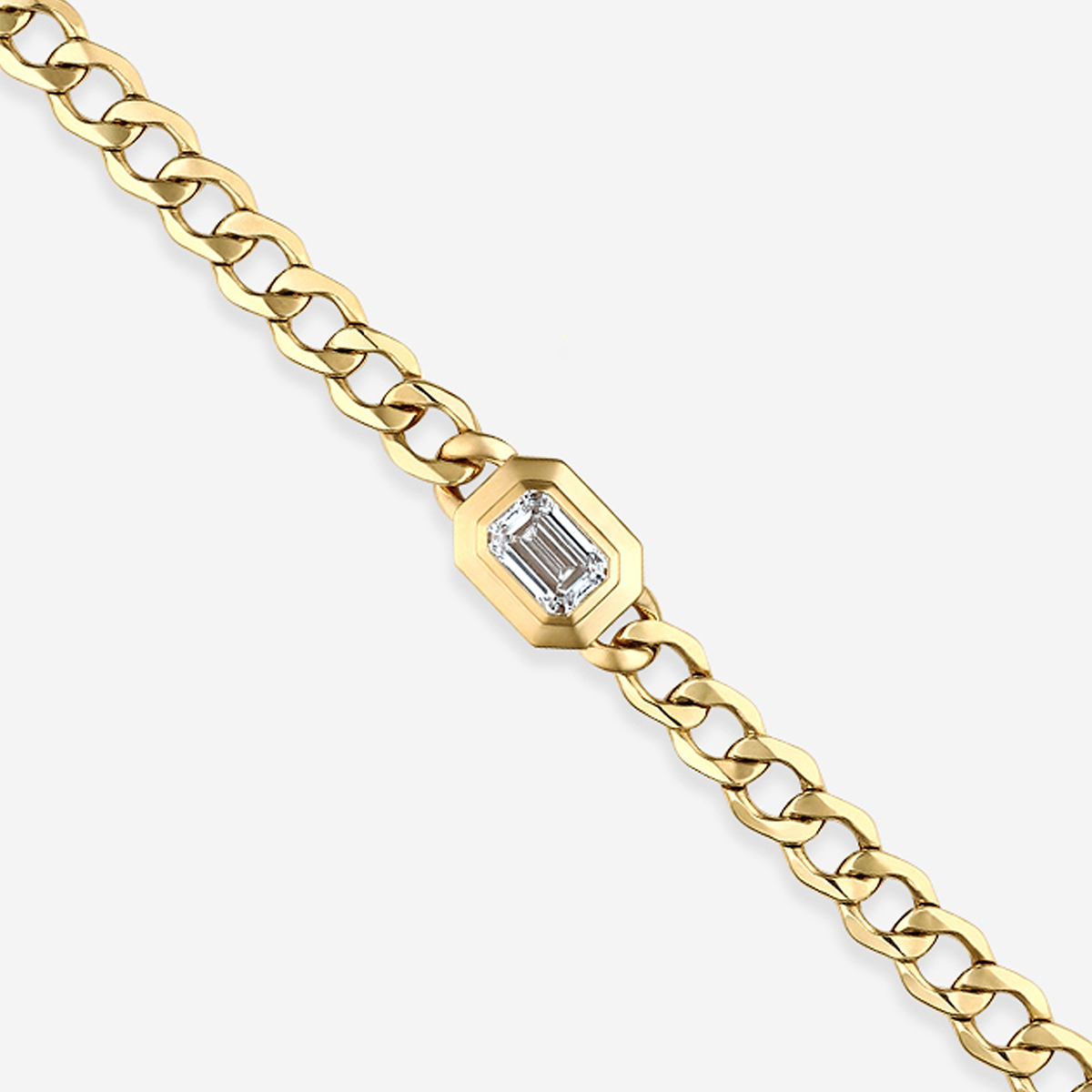 Additional Image 1 for  2 ctw Emerald Lab Grown Diamond Solitaire Bracelet - 7 Inches