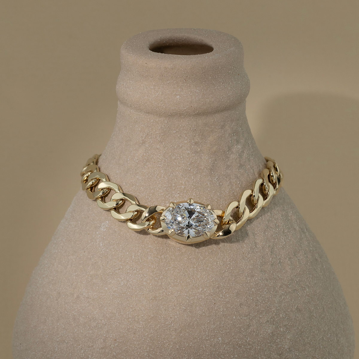 3 ctw Oval Lab Grown Diamond Solitaire Bracelet - 7 Inches