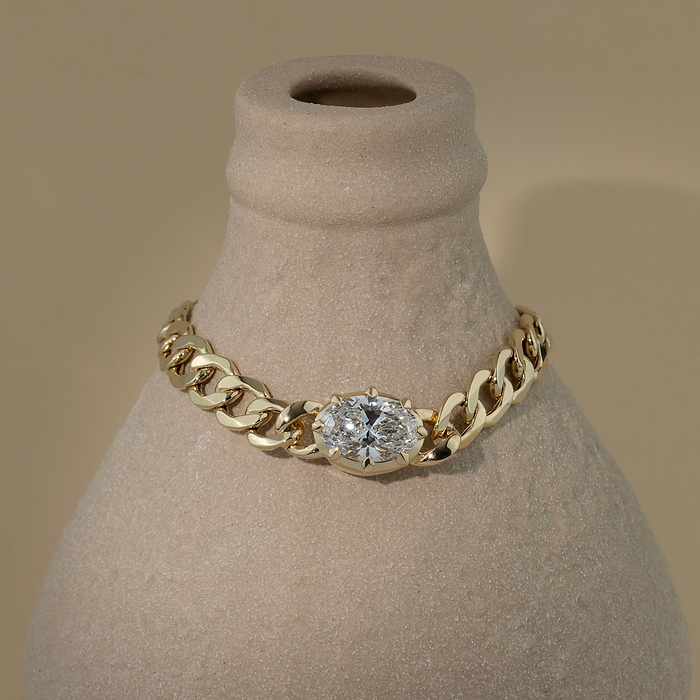 Oval Solitaire Bracelet