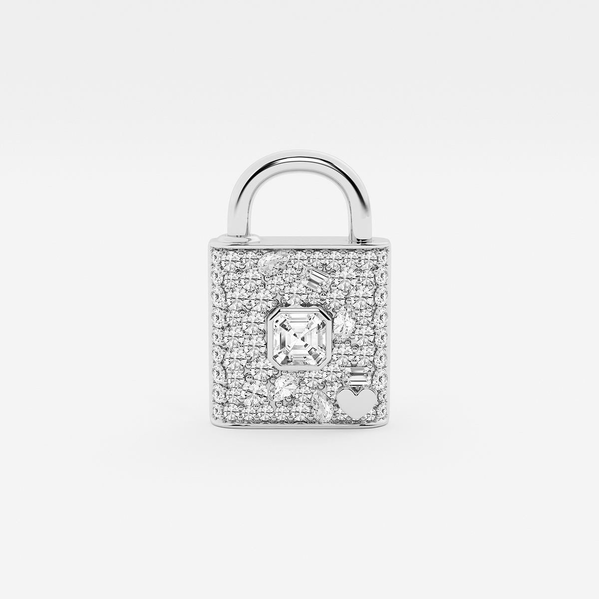 Additional Image 1 for  4 ctw Multi-Shape Lab Grown Diamond Scatter Lock Bracelet
