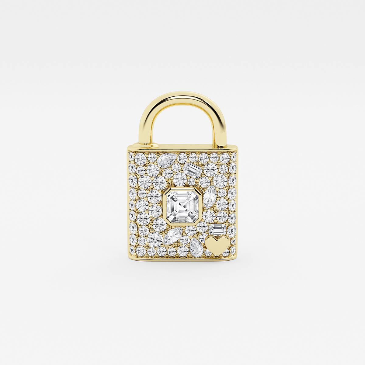 Additional Image 1 for  4 ctw Multi-Shape Lab Grown Diamond Scatter Lock Bracelet