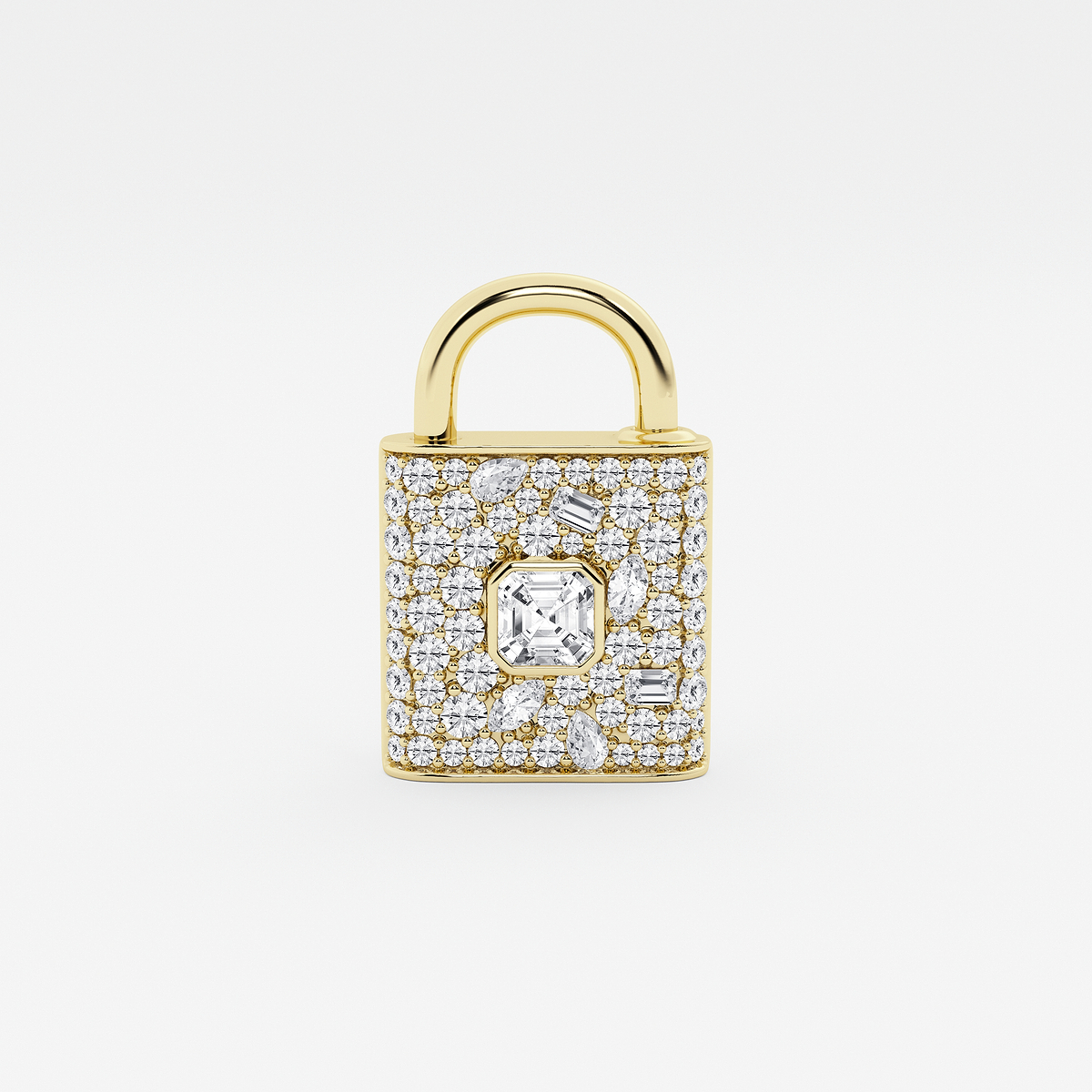 Additional Image 2 for  4 ctw Multi-Shape Lab Grown Diamond Scatter Lock Bracelet