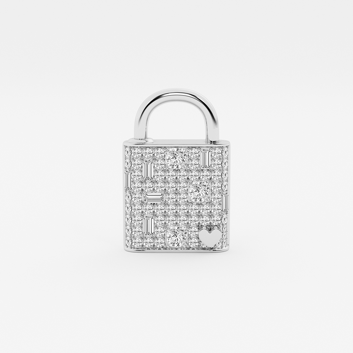 Additional Image 1 for  3 1/2 ctw Round & Baguette Lab Grown Diamond Scatter Lock Bracelet