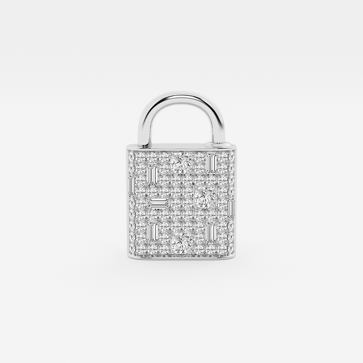 Additional Image 2 for  3 1/2 ctw Round & Baguette Lab Grown Diamond Scatter Lock Bracelet