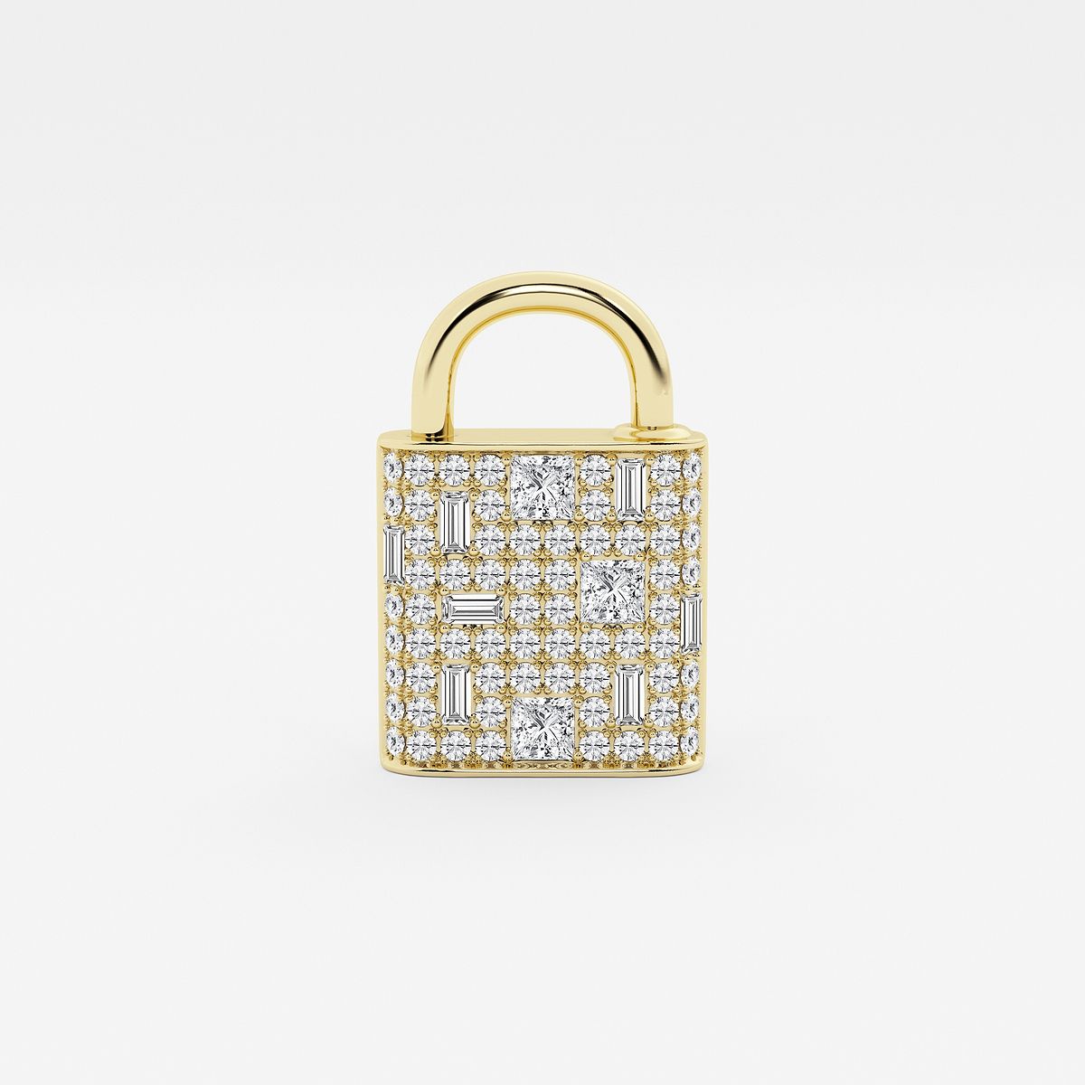 Additional Image 2 for  3 1/2 ctw Round & Baguette Lab Grown Diamond Scatter Lock Bracelet