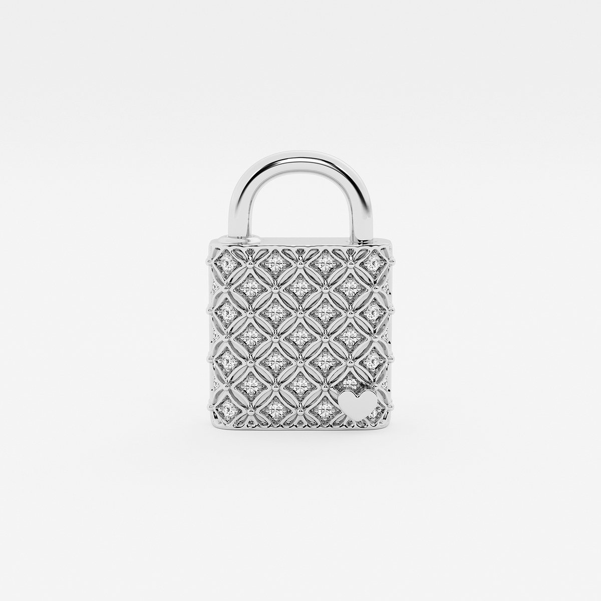 Additional Image 1 for  1/2 ctw Round Lab Grown Diamond Filigree Lock Bracelet