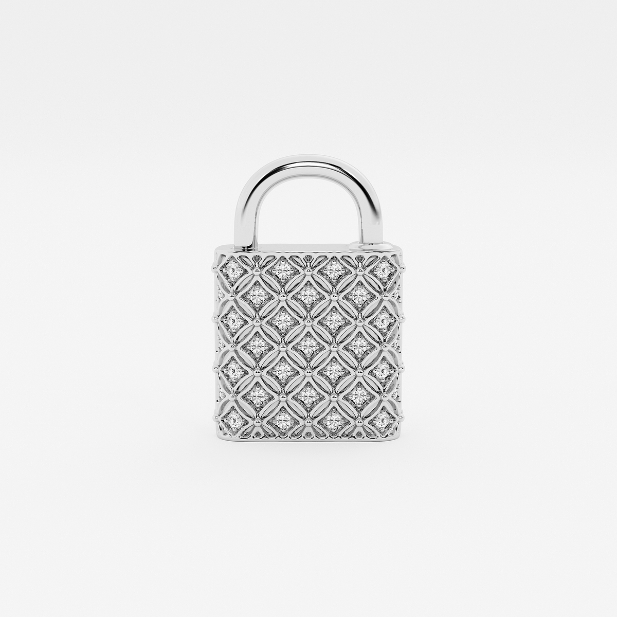 Additional Image 2 for  1/2 ctw Round Lab Grown Diamond Filigree Lock Bracelet