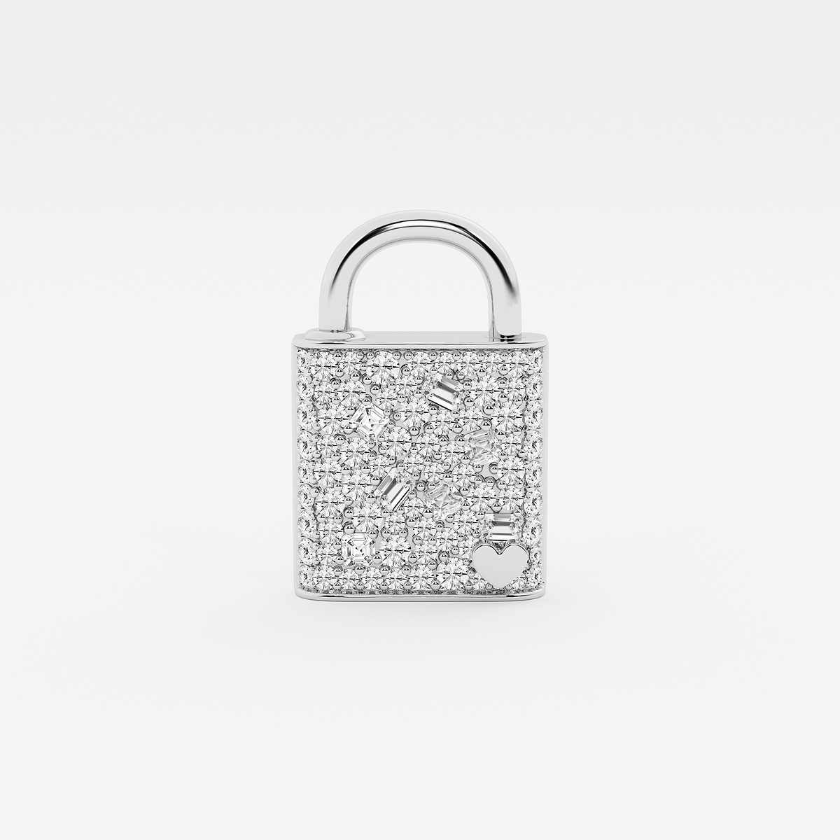 Additional Image 1 for  3 ctw Multi-Shape Lab Grown Diamond Lock Bracelet