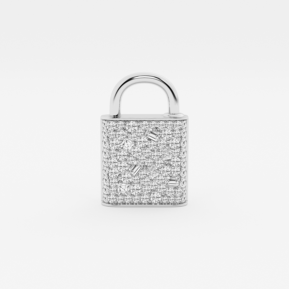 Additional Image 2 for  3 ctw Multi-Shape Lab Grown Diamond Lock Bracelet