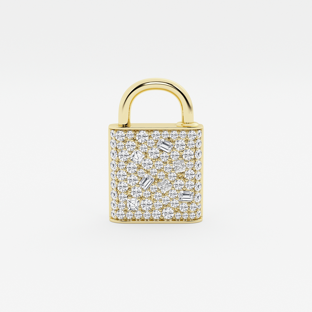 Additional Image 2 for  3 ctw Multi-Shape Lab Grown Diamond Lock Bracelet