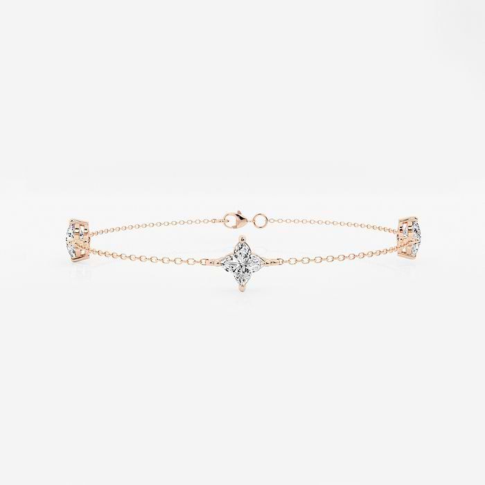 Muse - Three Station Floral Cut Bracelet