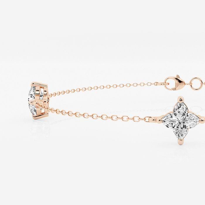 Muse - Three Station Floral Cut Bracelet