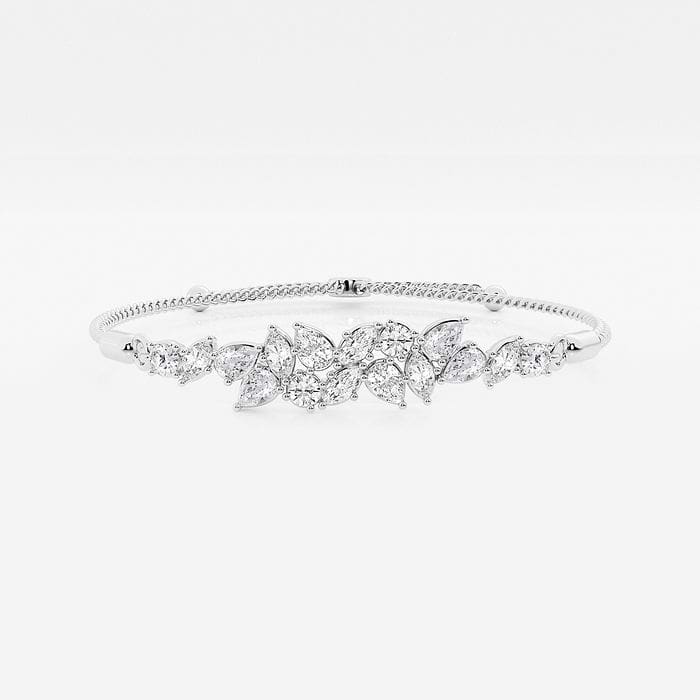 Multi-Shape Abstract Floral Bolo Fashion Bracelet
