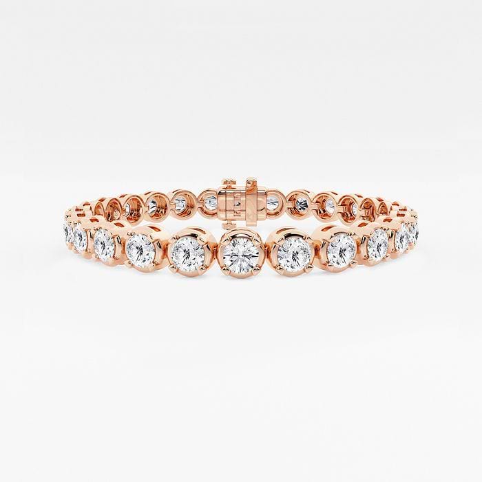 Round Four Prong Tennis Bracelet