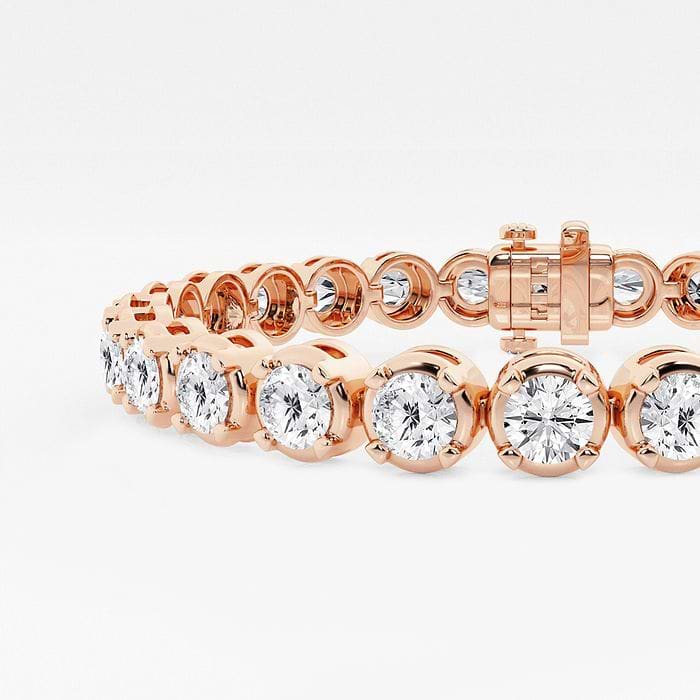 Round Four Prong Tennis Bracelet