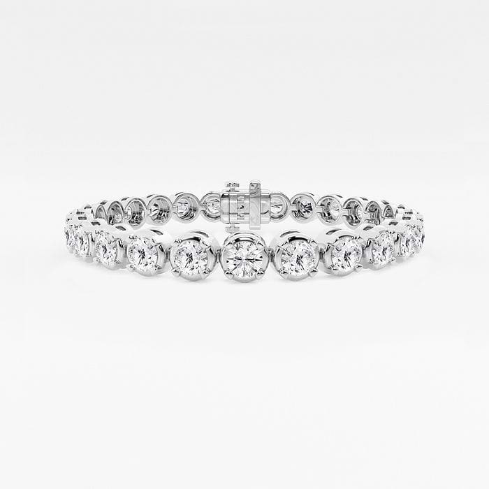 Round Four Prong Tennis Bracelet