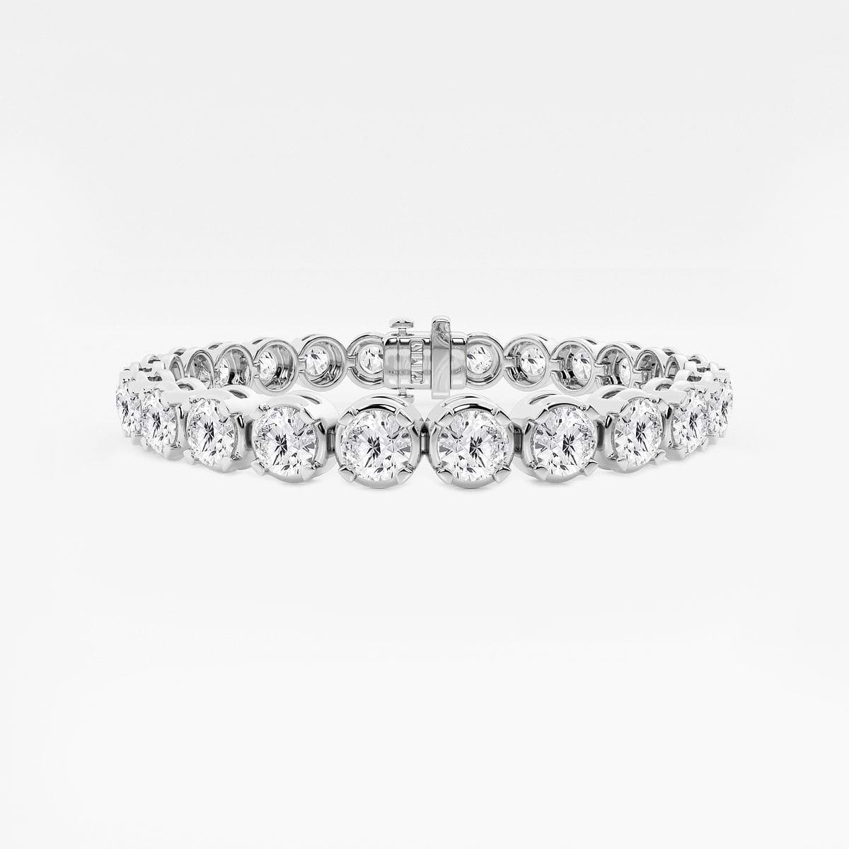 20 ctw Round Lab Grown Diamond Four Prong Tennis Bracelet -7.5 Inches