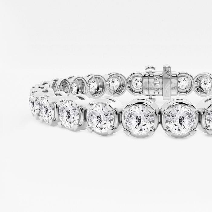 Round Four Prong Tennis Bracelet