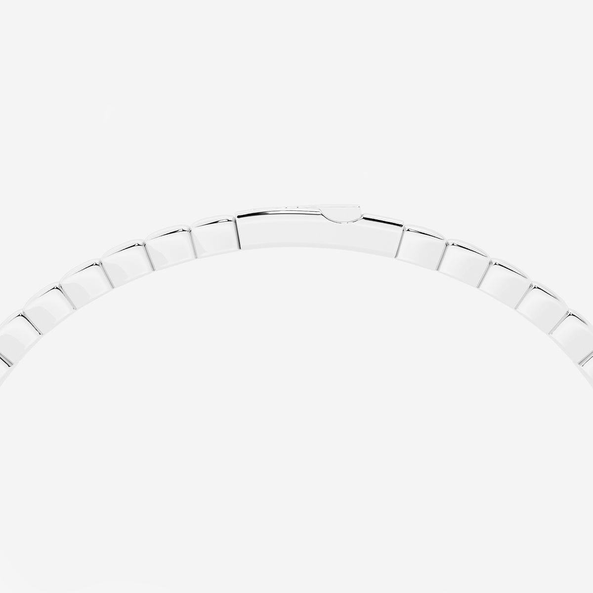 3 1/2 ctw Oval Lab Grown Diamond Flex Bangle Bracelet - 7 Inches Platinum, F, VS2