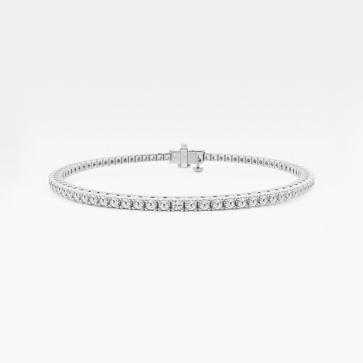 20 ctw Round Lab Grown Diamond Four Prong Box Tennis Bracelet - 6.5 Inches