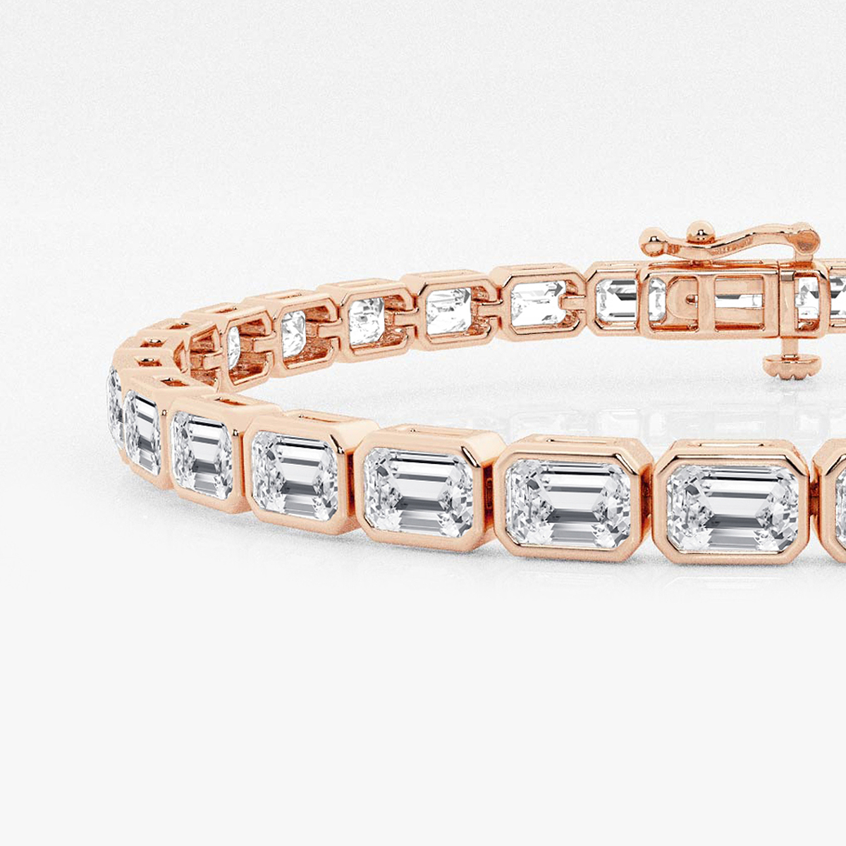 Additional Image 1 for  10 ctw Emerald Lab Grown Diamond East-West Bracelet - 7 Inches