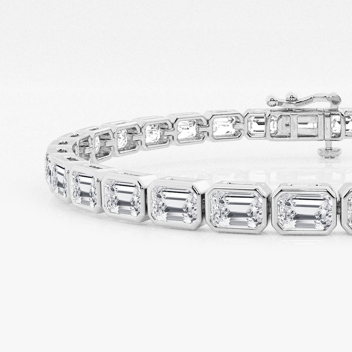 Additional Image 1 for  10 ctw Emerald Lab Grown Diamond East-West Bracelet - 7 Inches