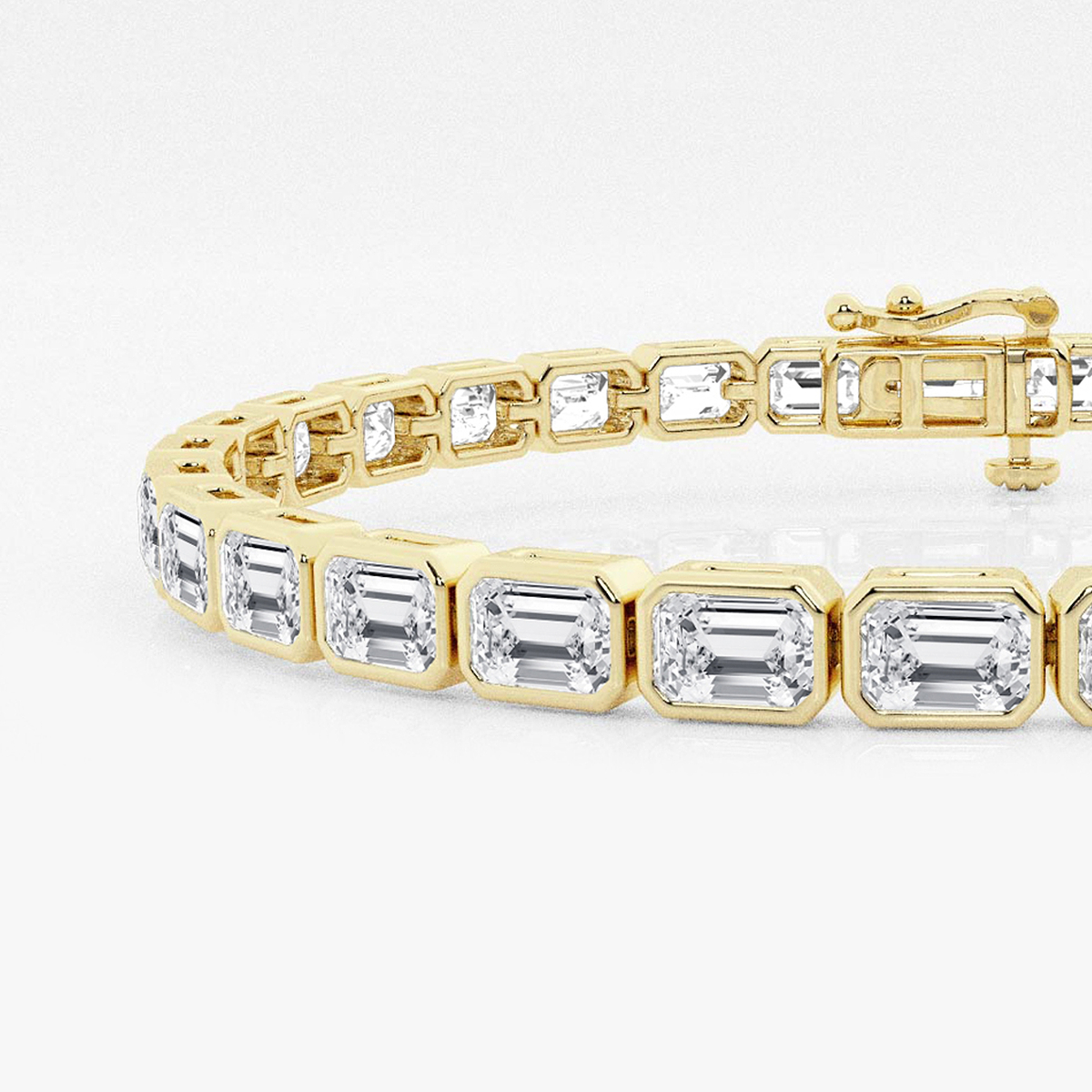 Additional Image 1 for  10 ctw Emerald Lab Grown Diamond East-West Bracelet - 7 Inches