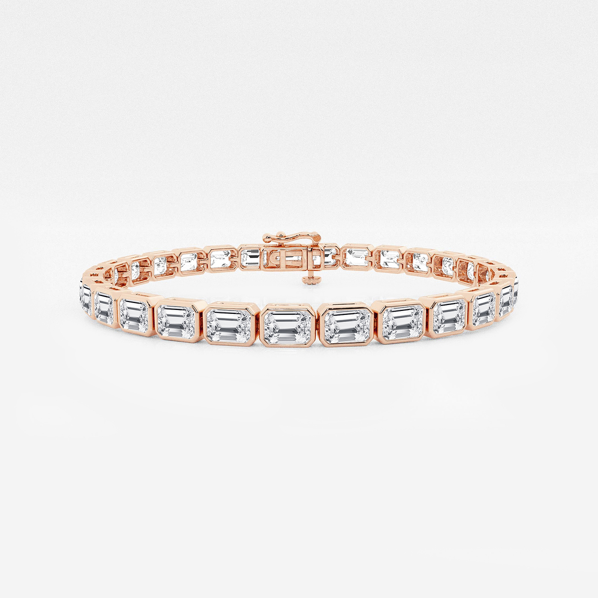 12 1/5 ctw Emerald Lab Grown Diamond East-West Bracelet - 6 Inches