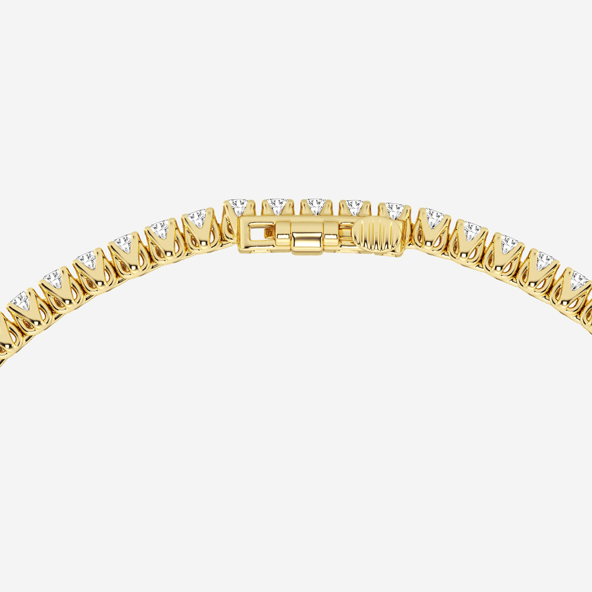 Additional Image 2 for  2 ctw Round Lab Grown Diamond Tulip Prong Tennis Bracelet - 7 Inches