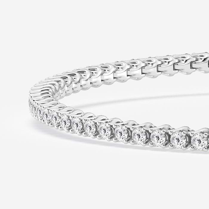 Tulip Prong Round Tennis Bracelet
