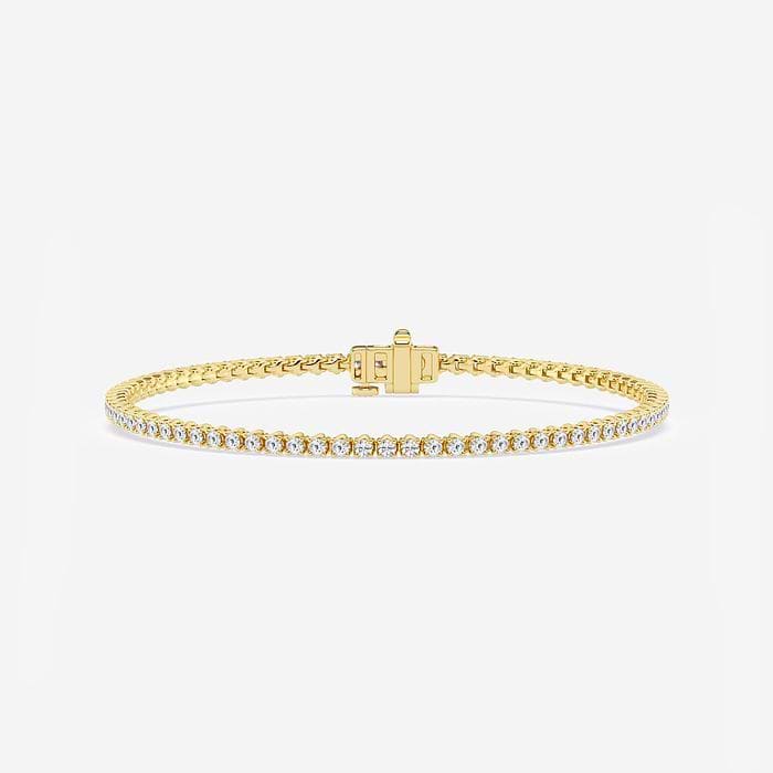 Tulip Prong Round Tennis Bracelet
