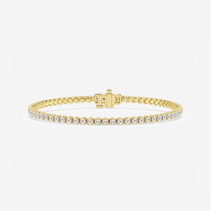 Tulip Prong Round Tennis Bracelet